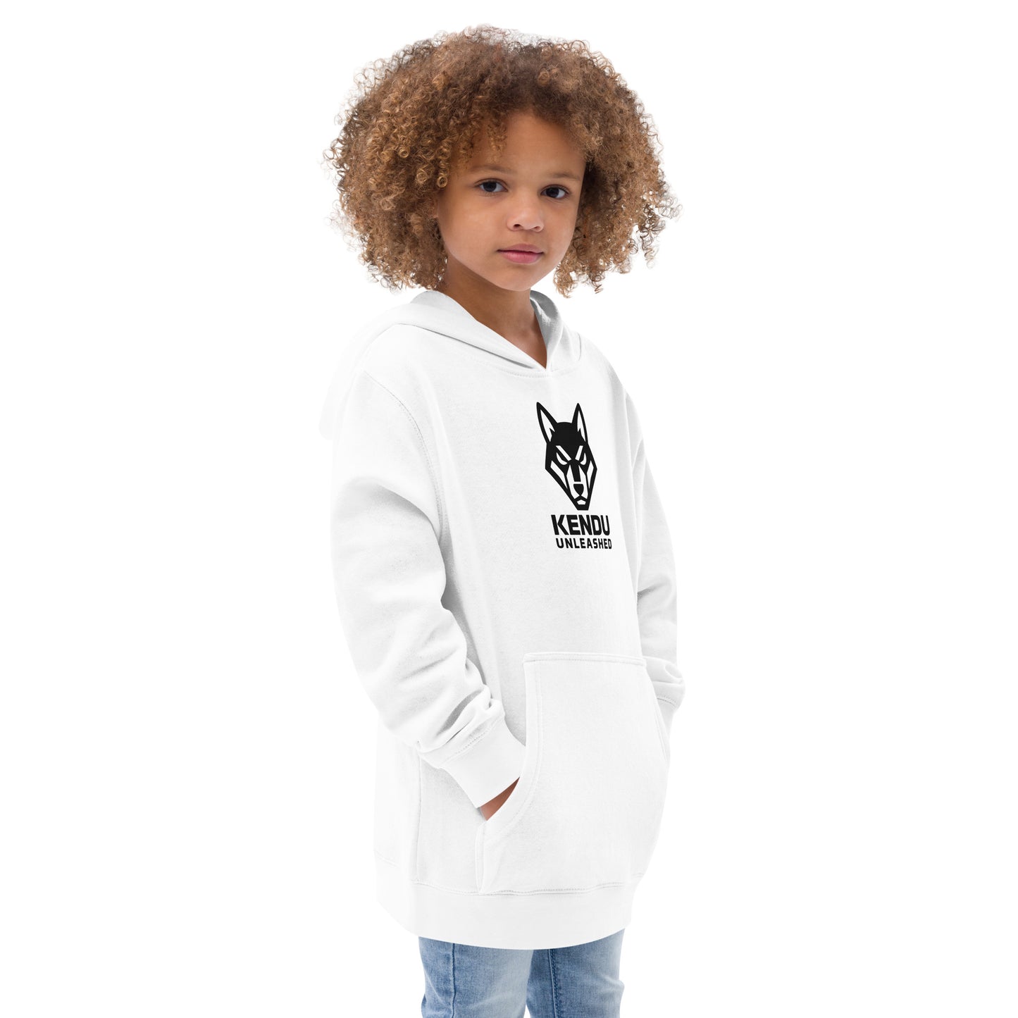 Kendu Unleashed Kids Hoodie Black Logo