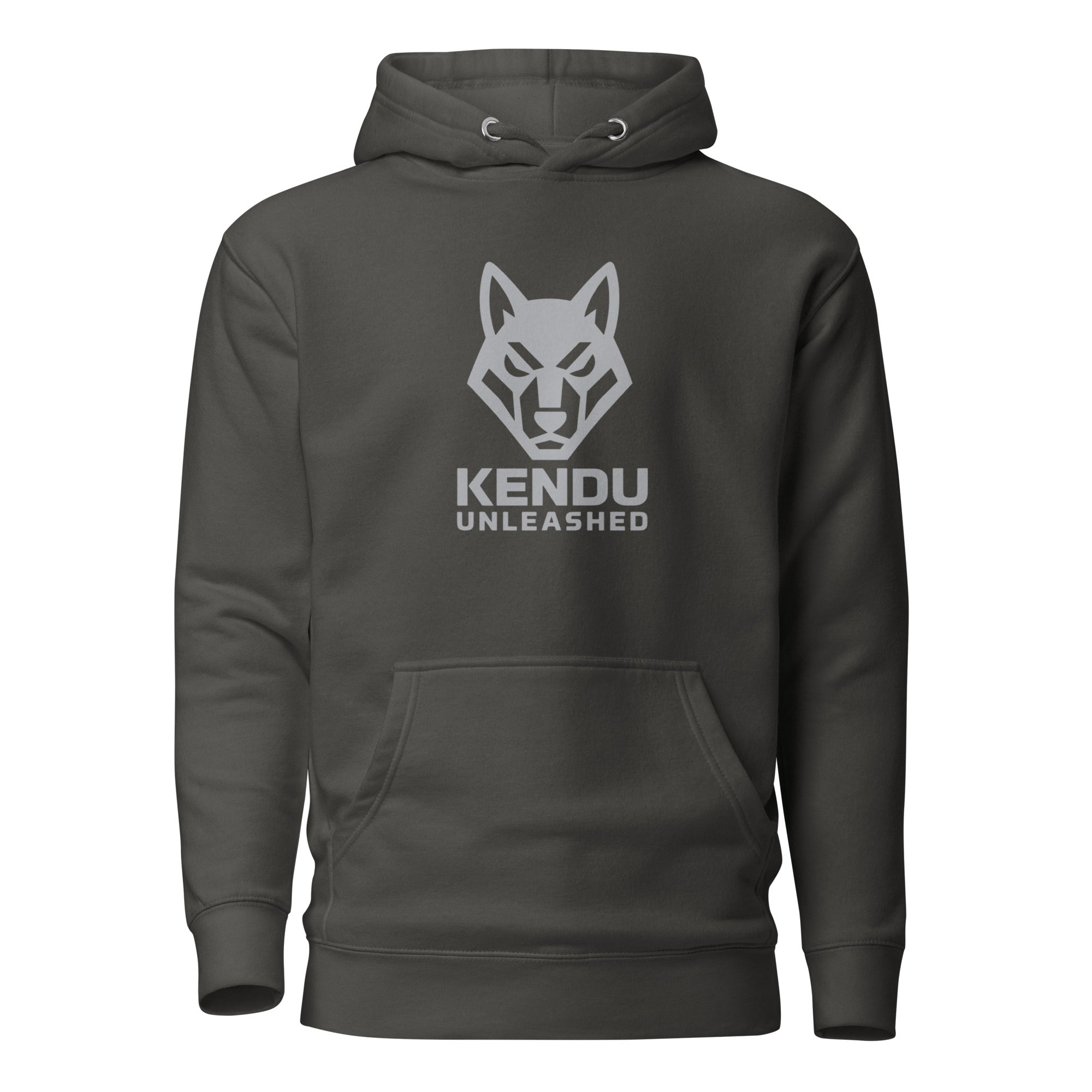 Kendu Unleashed Unisex Hoodie (Gray Logo)