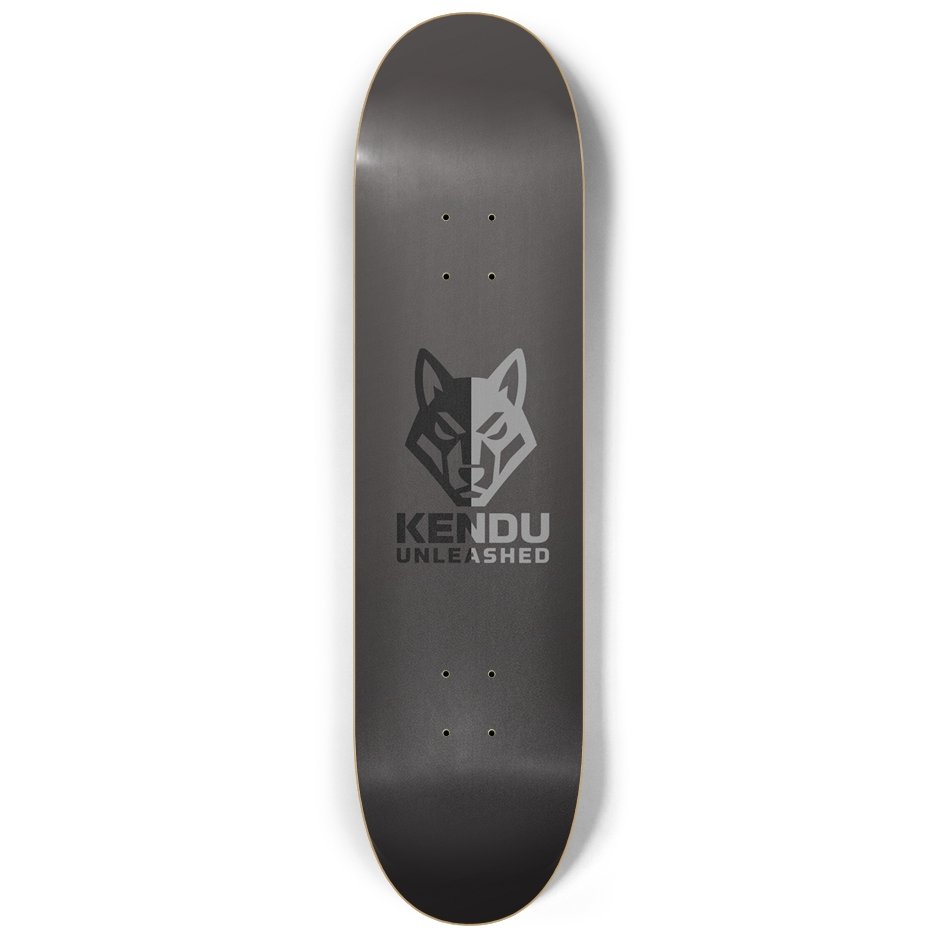 Kendu Unleashed Skateboard Deck (Black/Gray Two-Face))