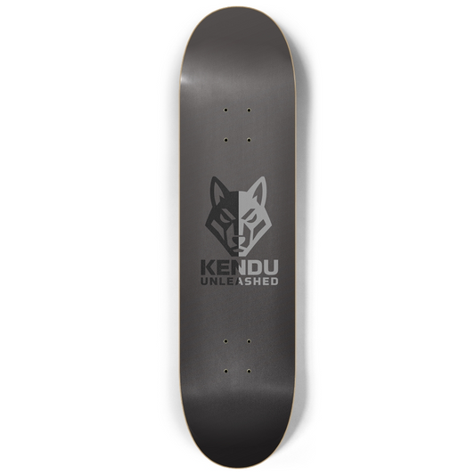 Kendu Unleashed Skateboard Deck (Black/Gray Two-Face))
