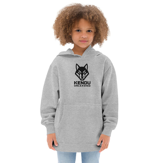 Kendu Unleashed Kids Hoodie Black Logo