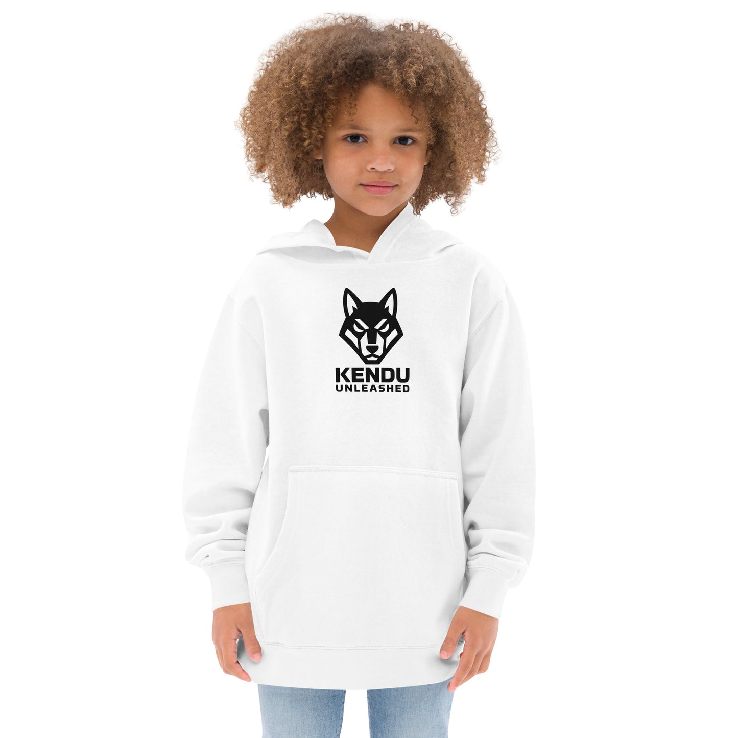 Kendu Unleashed Kids Hoodie Black Logo