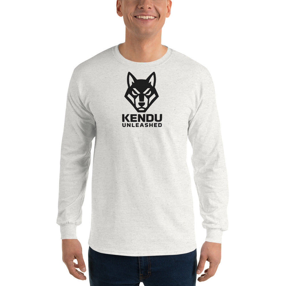 Kendu Unleashed Unisex Long Sleeve T-Shirt Black Logo