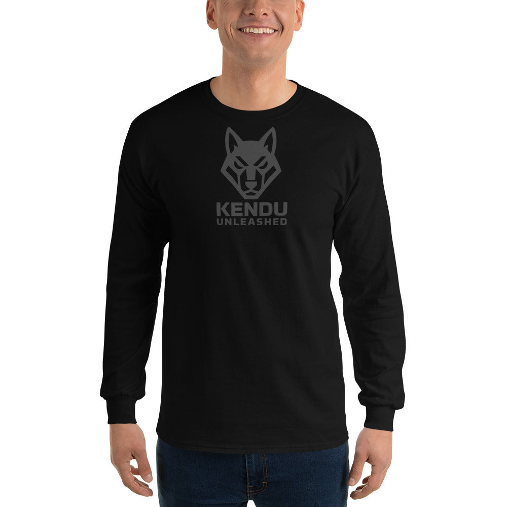Kendu Unleashed Unisex Long Sleeve T-Shirt Black Logo