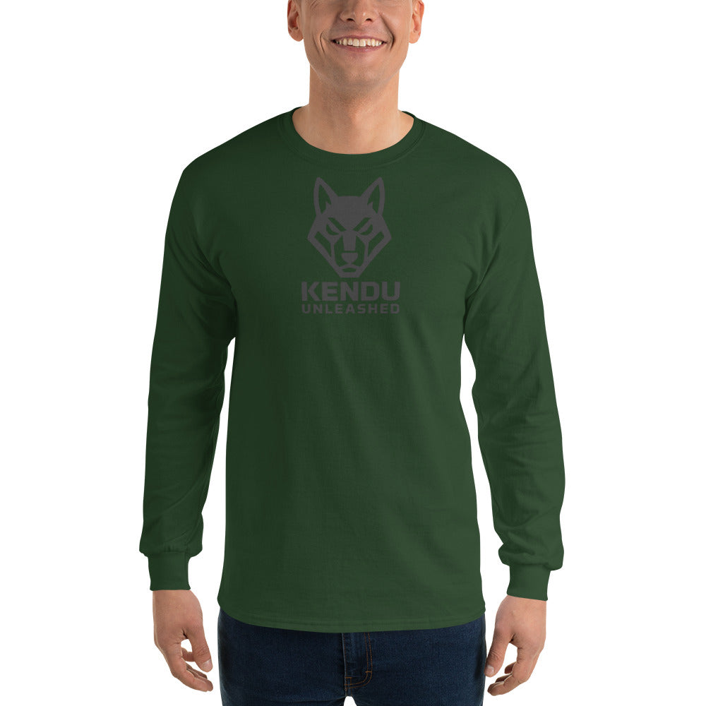 Kendu Unleashed Unisex Long Sleeve T-Shirt Black Logo