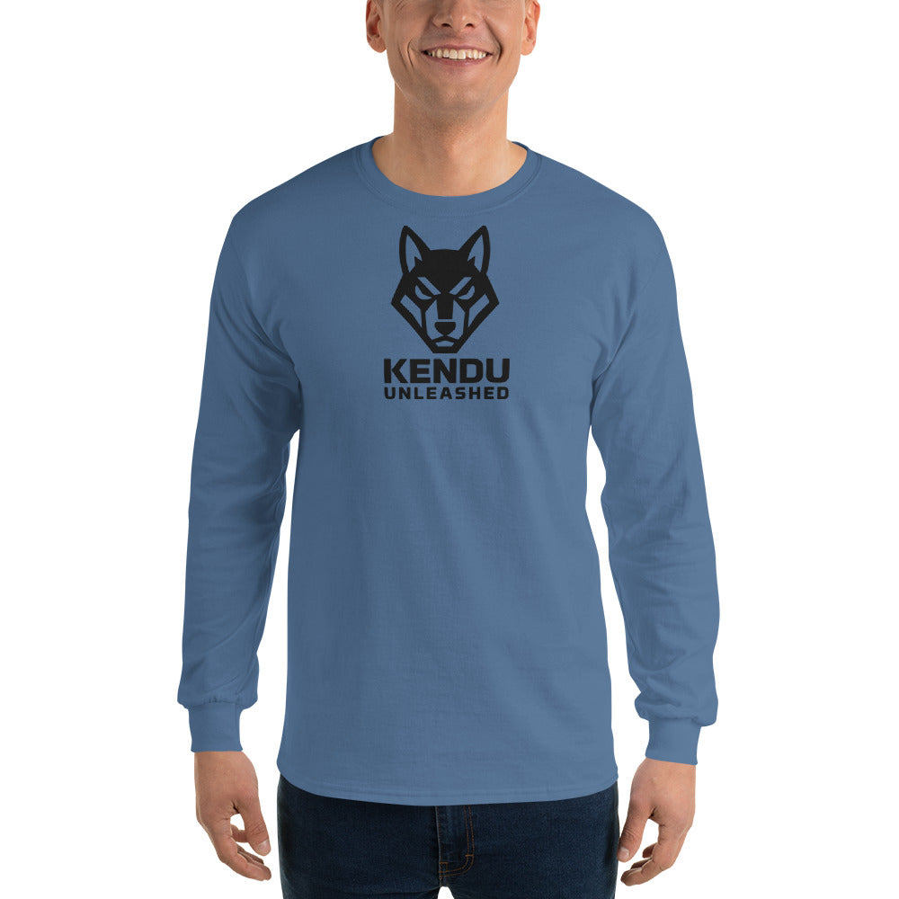 Kendu Unleashed Unisex Long Sleeve T-Shirt Black Logo