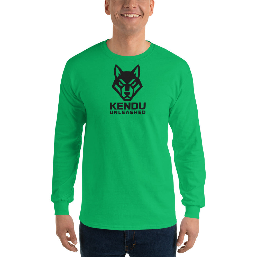 Kendu Unleashed Unisex Long Sleeve T-Shirt Black Logo