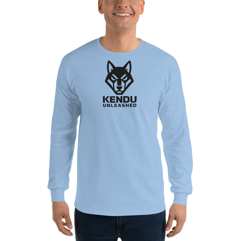 Kendu Unleashed Unisex Long Sleeve T-Shirt Black Logo