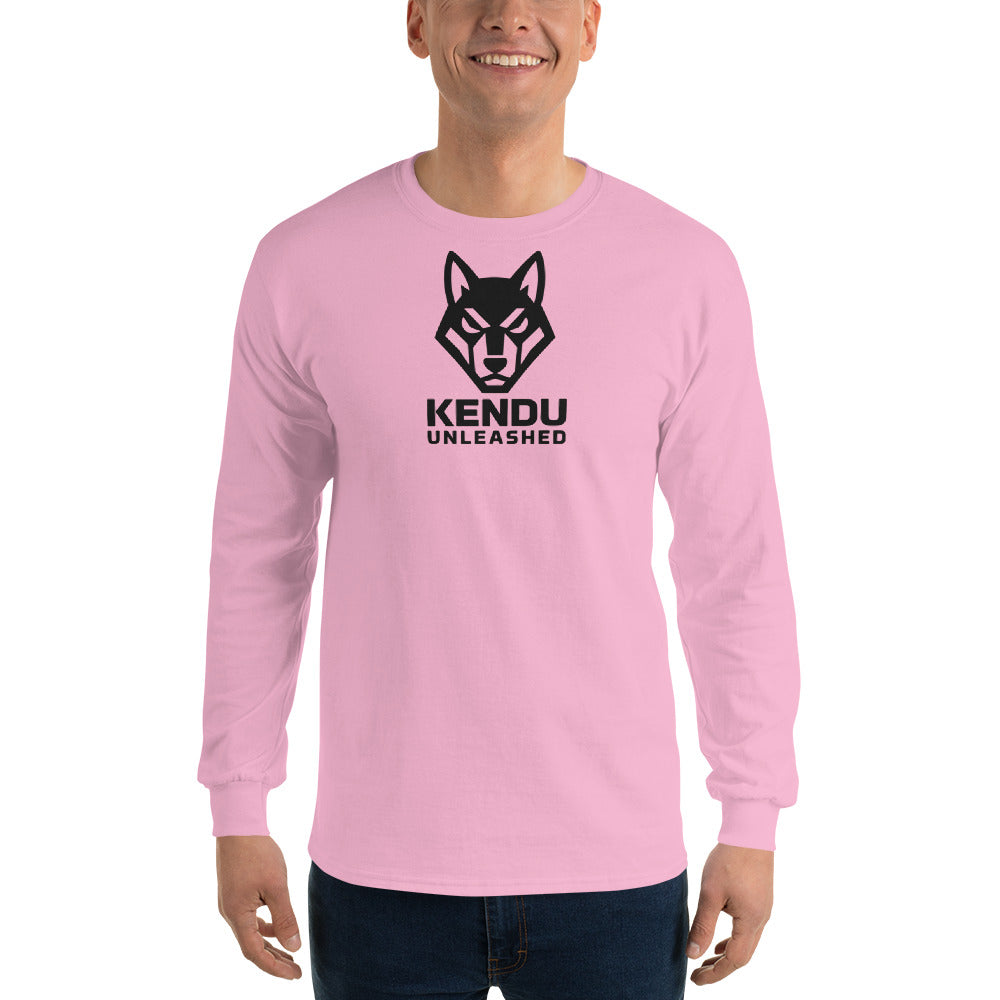 Kendu Unleashed Unisex Long Sleeve T-Shirt Black Logo