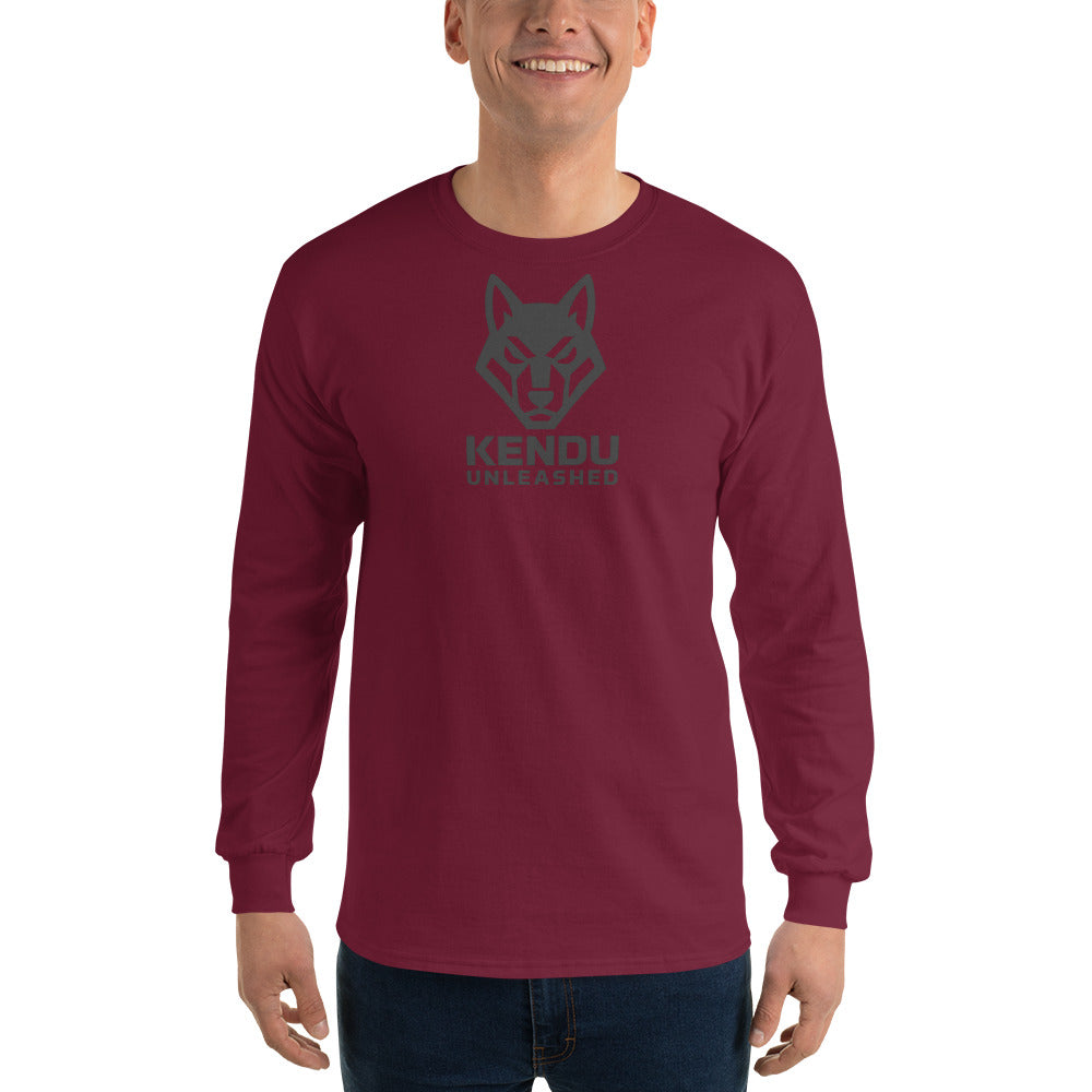 Kendu Unleashed Unisex Long Sleeve T-Shirt Black Logo