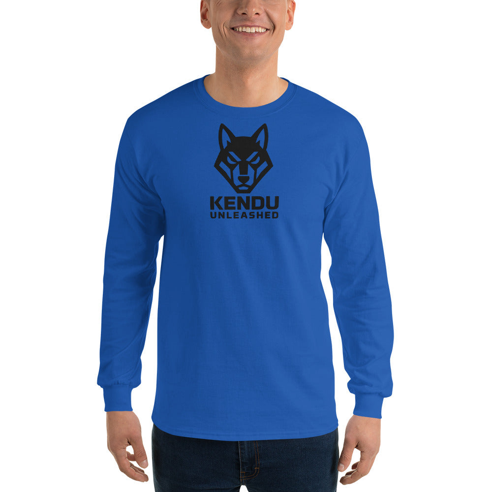 Kendu Unleashed Unisex Long Sleeve T-Shirt Black Logo