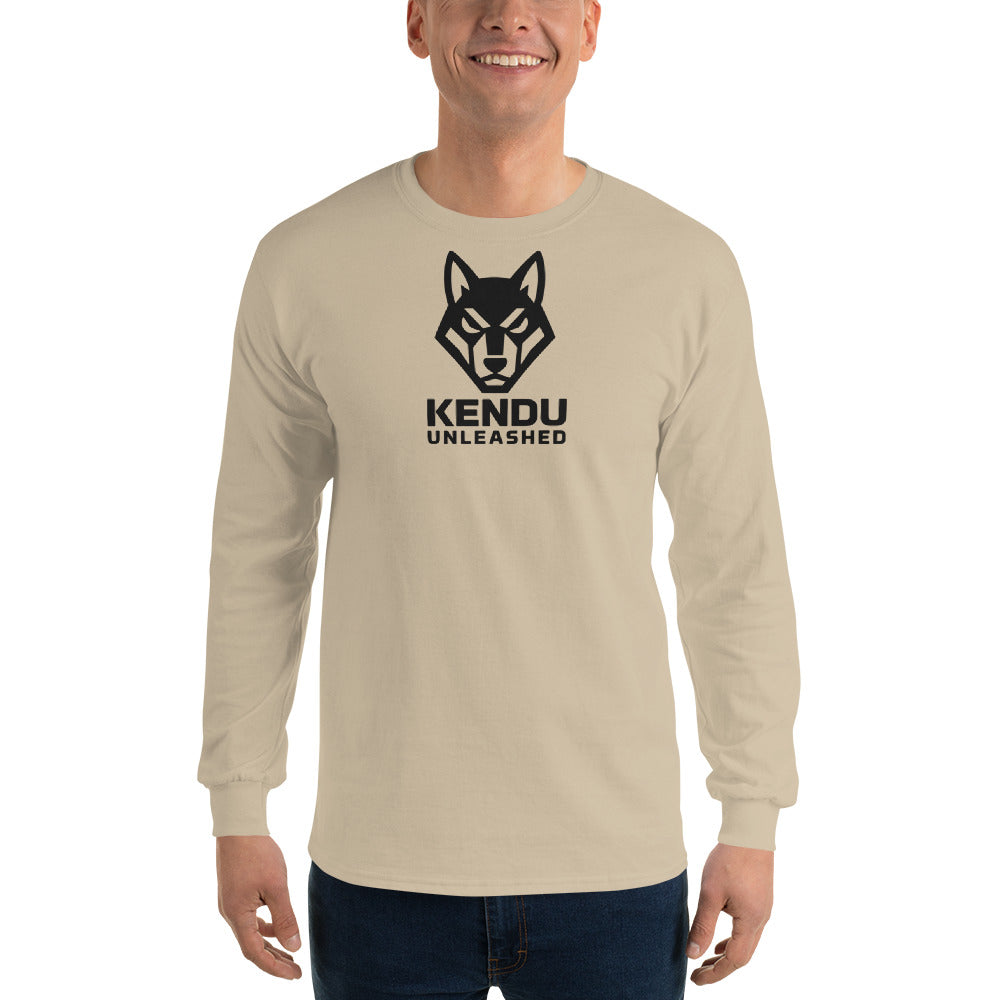 Kendu Unleashed Unisex Long Sleeve T-Shirt Black Logo