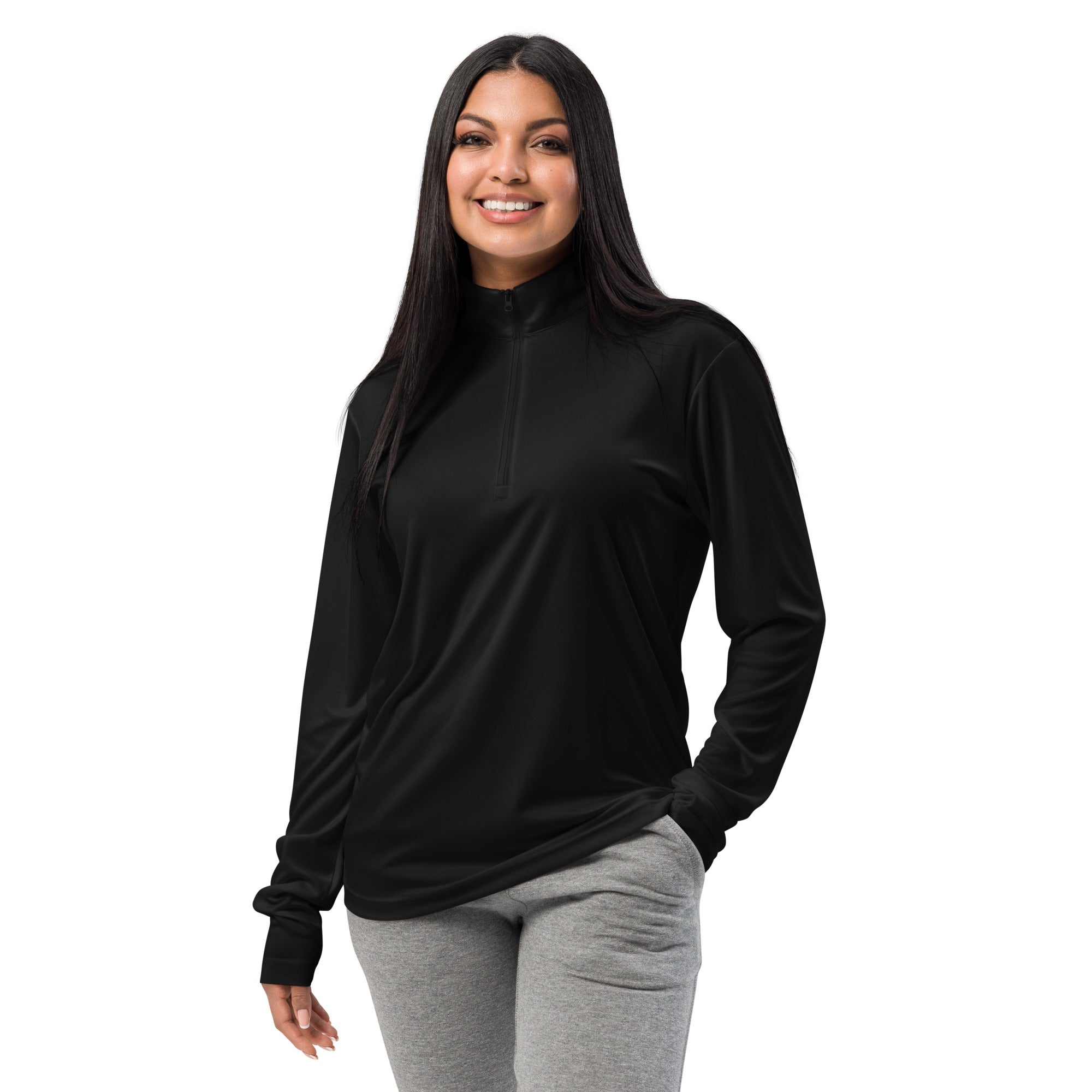 Kendu Unleashed Unisex Quarter Zip Pullover Black Logo