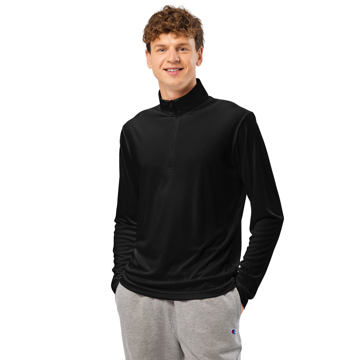 Kendu Unleashed Unisex Quarter Zip Pullover Black Logo