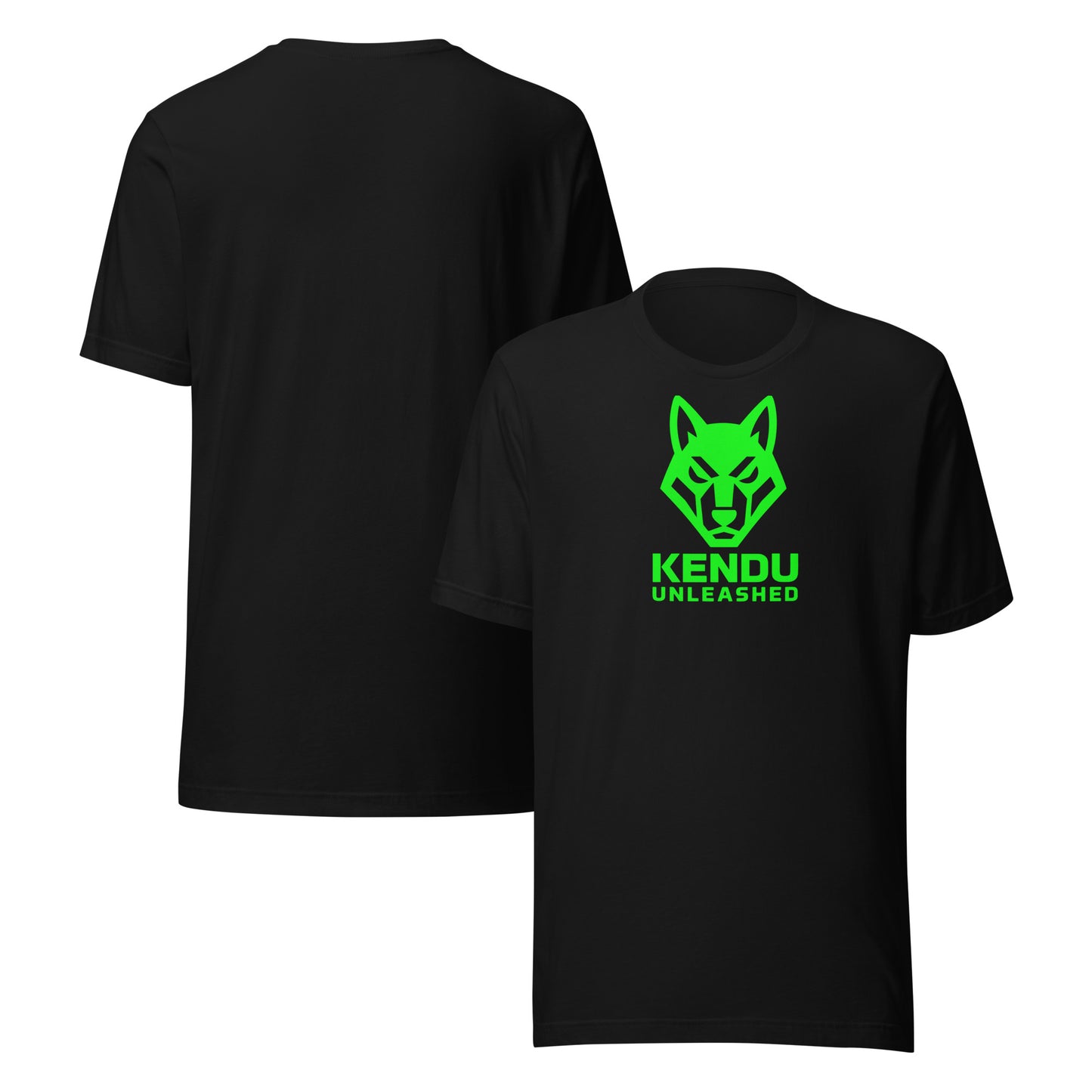 Kendu Unleashed Unisex T-Shirt (Green Logo)