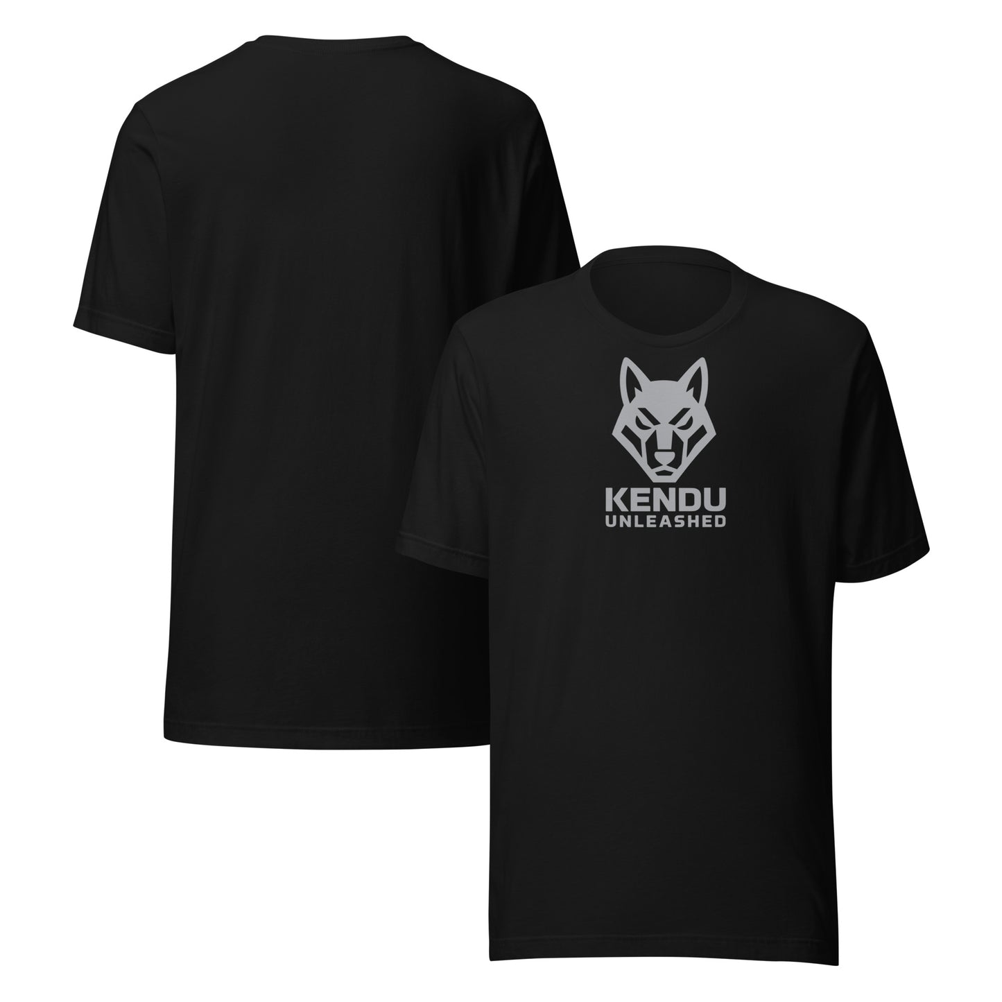 Kendu Unleashed Unisex T-Shirt Gray Logo