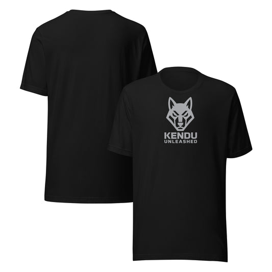 Kendu Unleashed Unisex T-Shirt Gray Logo