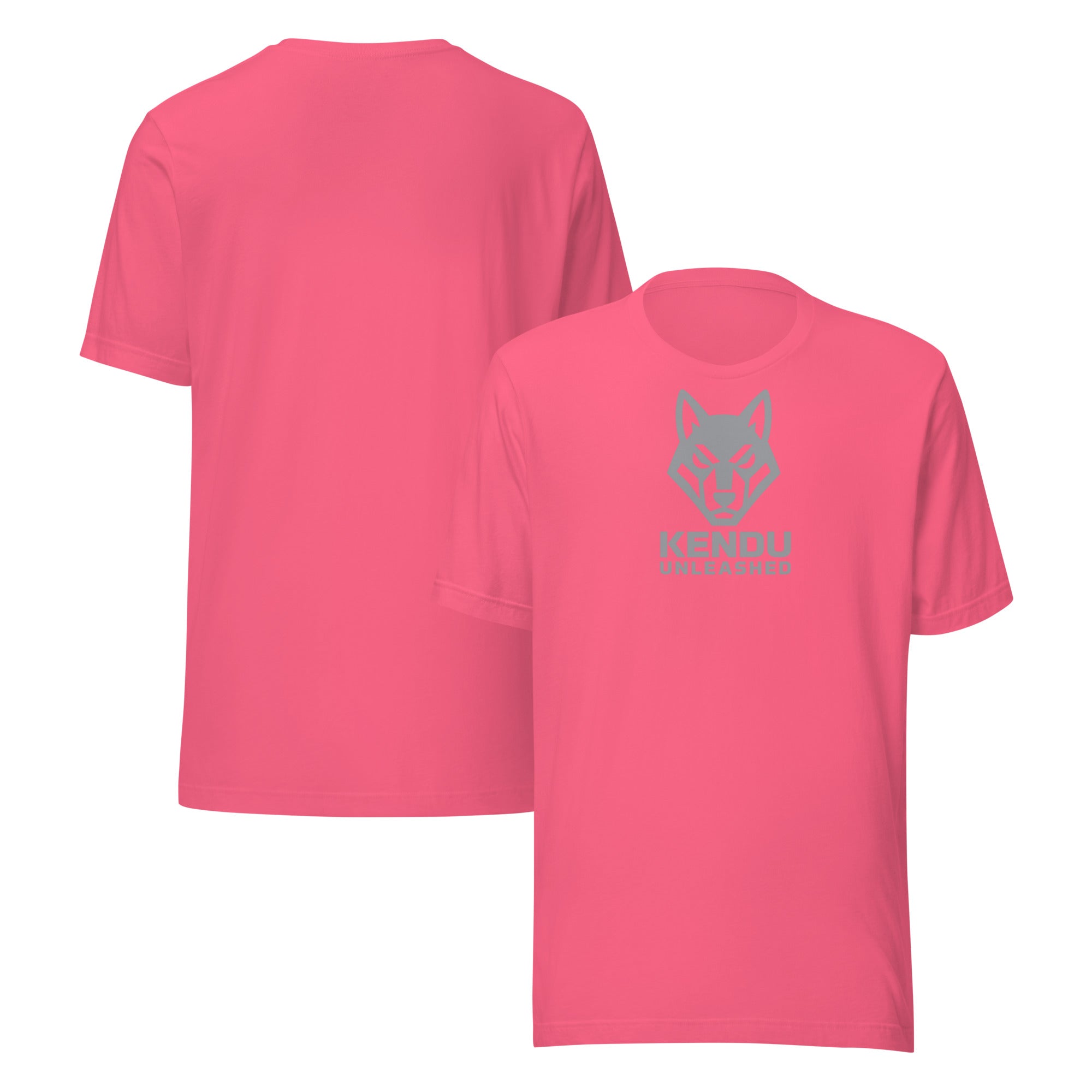 Kendu Unleashed Unisex T-Shirt Gray Logo