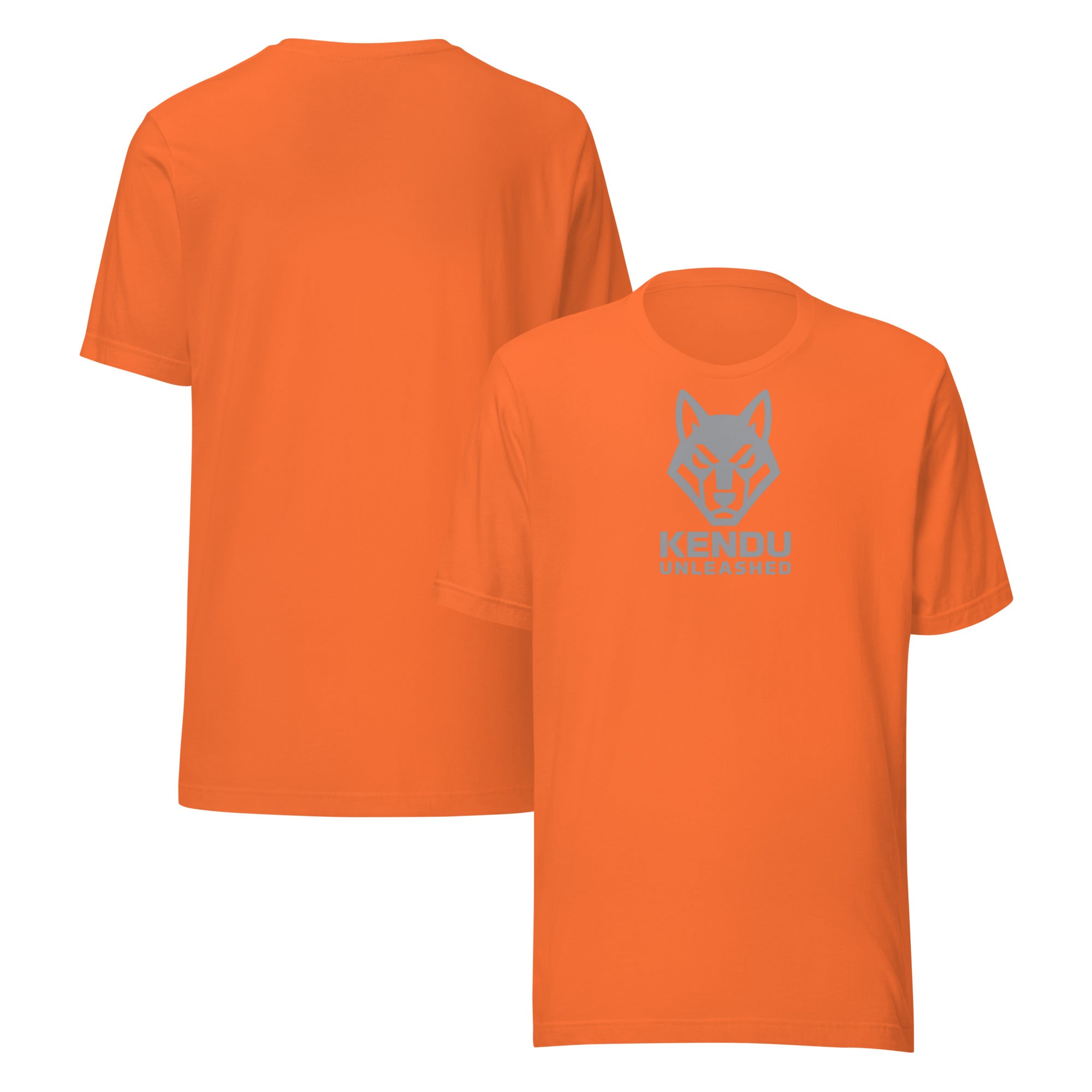 Kendu Unleashed Unisex T-Shirt Gray Logo