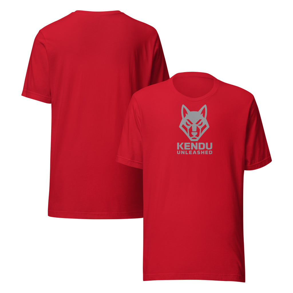 Kendu Unleashed Unisex T-Shirt Gray Logo