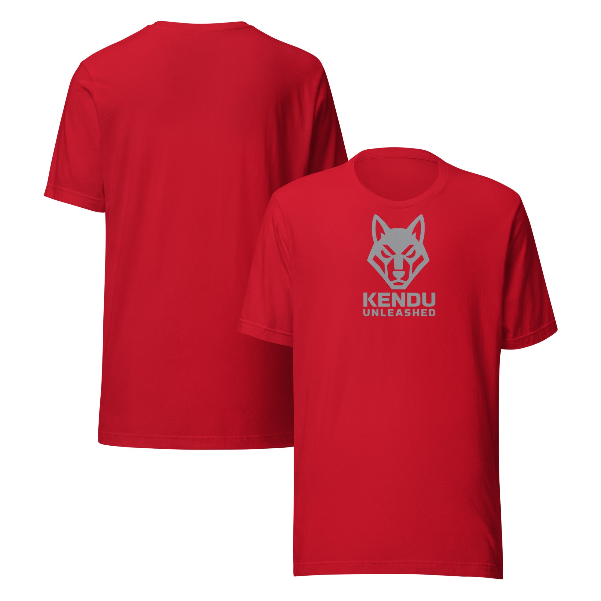 Kendu Unleashed Unisex T-Shirt Gray Logo
