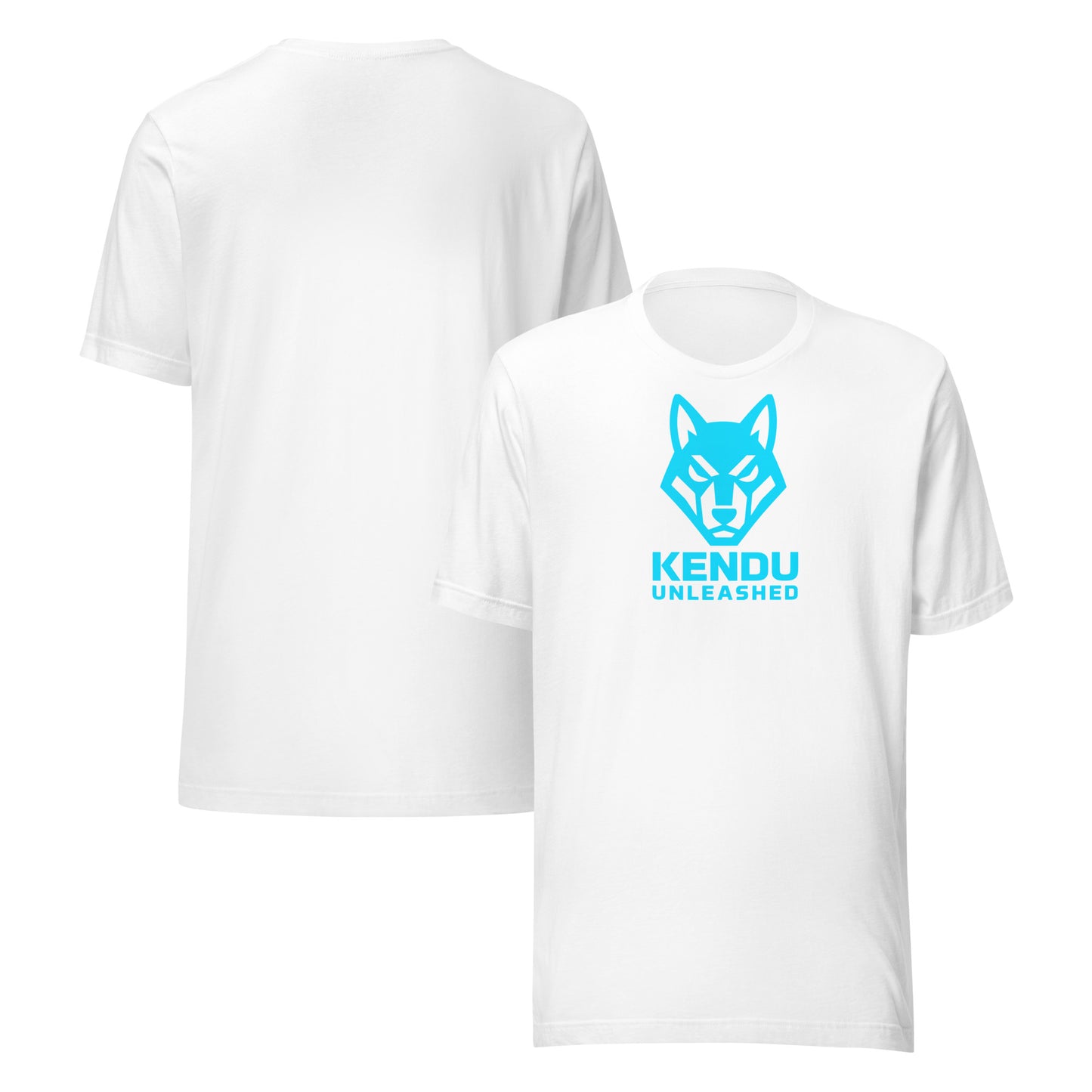 Kendu Unleashed Unisex T-Shirt (Light Blue Logo)