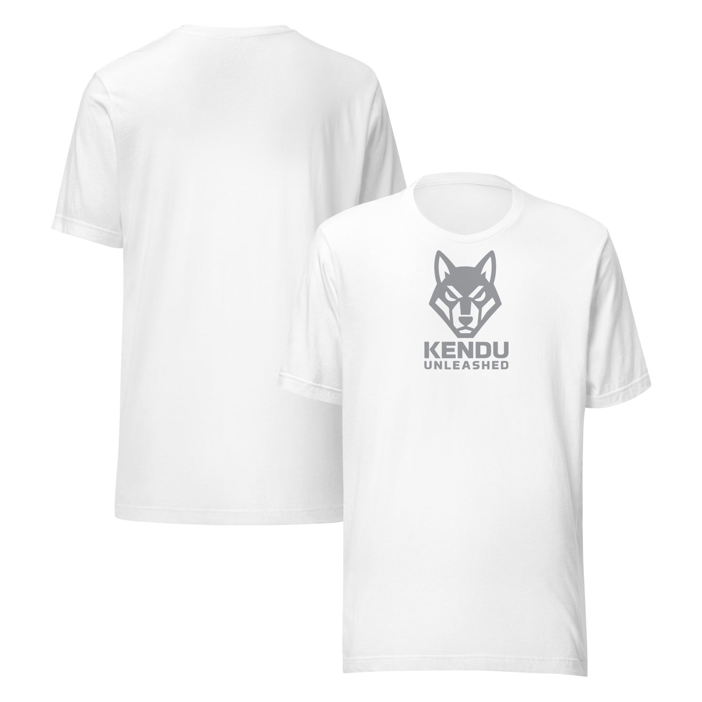 Kendu Unleashed Unisex T-Shirt Gray Logo