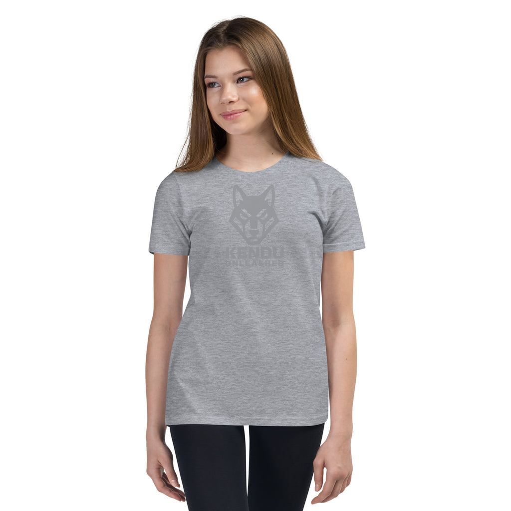 Kendu Unleashed Youth Short Sleeve T-Shirt Gray Logo